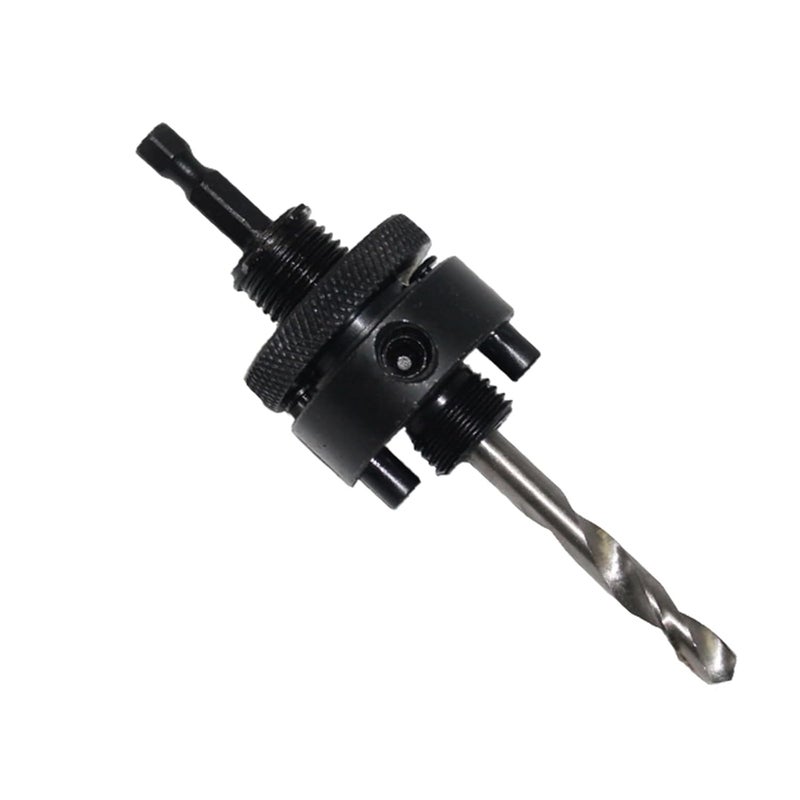FGDTREE Steel Plate Hole Opener Connecting Rod Drill Bit Fit Hole Saws 32-210mm 1/4" SDS Hex Shank Arbor for Saw with 1/4" HSS Pilot Drill Saw - Image 3